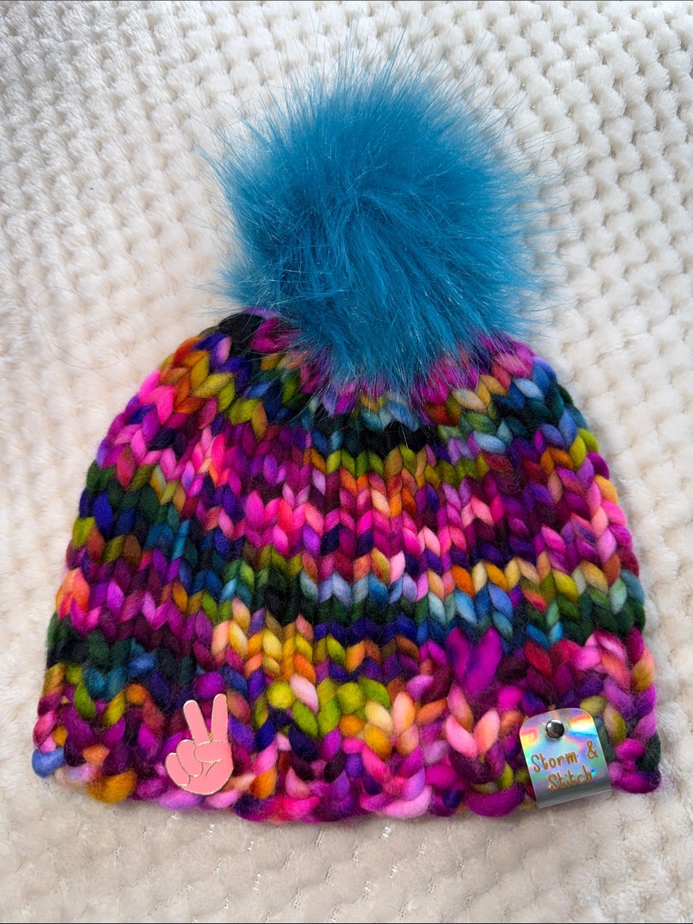 Violet Rainbow Hat